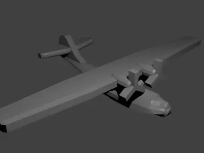 US PBY Catalina Flying Boat Free 3D print model