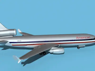 McDonnell Douglas MD-11 American 3D model