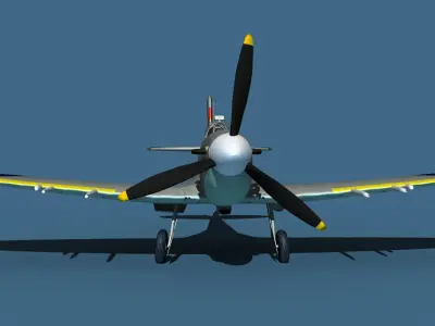Supermarine Spitfire Mk5C V05 RAF 3D model