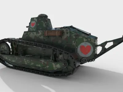 Renault FT-17 French 3D model