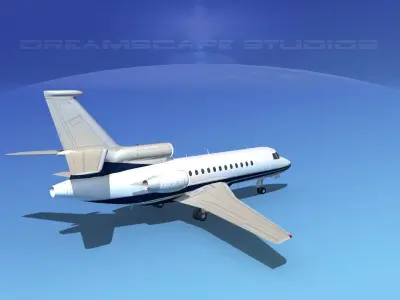 Dassault Falcon 900 V15 3D model