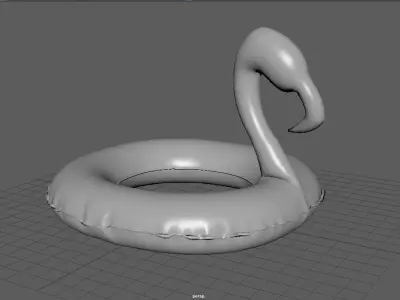 POOL FLOATS Low-poly 3D model