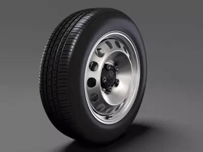 Volkswagen Caddy Panel Van wheel 2017 3D model