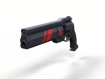 Ace of Spades Hand cannon from Destiny 2 3D model