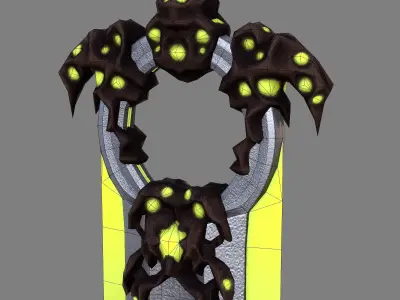 Corrupted Greatsword Low-poly 3D model