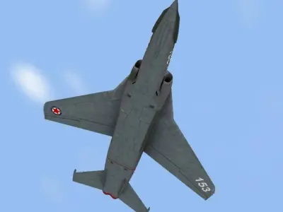 J22 Orao Low-poly 3D model