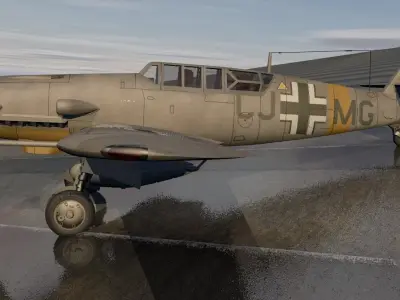 Messerschmitt Bf-109 G-12 3D model