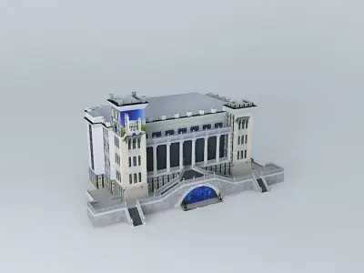 Volgatanker building Free 3D model