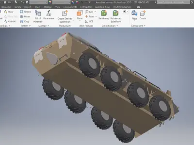 Armored Personnel Carrie Vehicle 3D model