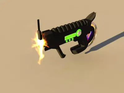 futuristic weapon Free low-poly 3D model