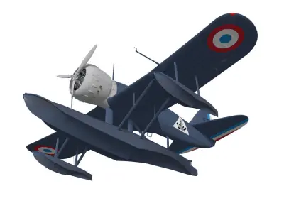 Loire210 fighter plane 3D model