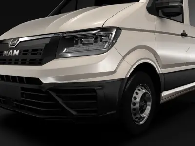 MAN TGE Chassi DoubleCab L3 2017 3D model