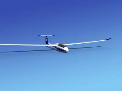 Duo Discus Sailplane 3D model