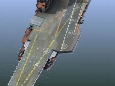 Admiral Kuznetsov Aircraft Carrier 3D model