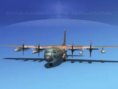 Lockheed C-130 Hercules Pakistan Air Force 3D model