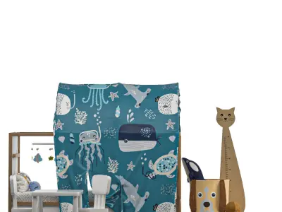 IKEA KURA Tent Bed 3D model