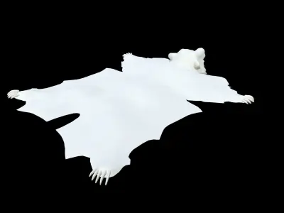 Bear Rug Low-poly 3D model
