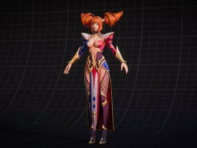 Princess - Game Ready Low-poly 3D model