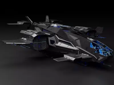 Dropship spaceship 3D model