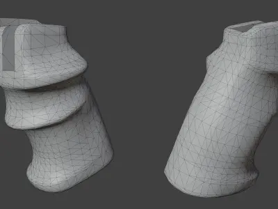 Sierra AR-15 SPR Handgrip Low-poly 3D model