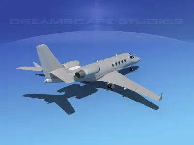 IAI Astra Jet Bare Metal 3D model