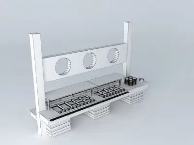 Kit004 Mesa Self Service por Alex Marques Free 3D model