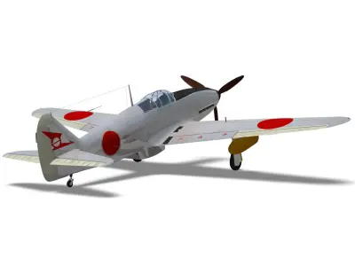 Kawasaki Ki61 hien TypeII kai early  tony 3D model