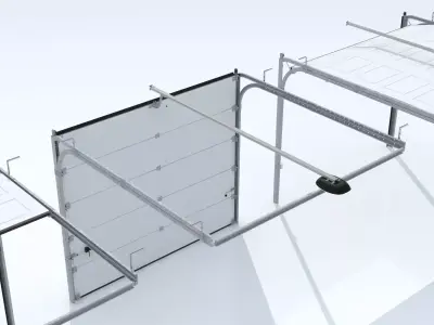 Metal Door Roller Shutter 3D model