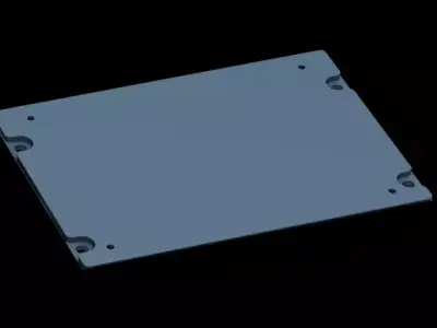 AIRBUS A320 OVERHEAD - DOWN BLANK RIGHT PANEL 3D print model