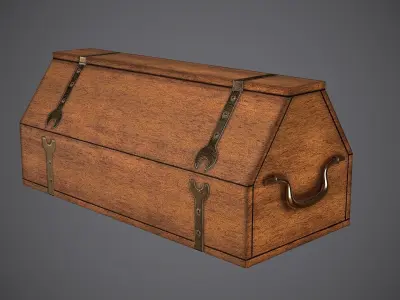 Case Medieval Free low-poly 3D model