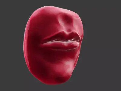 Human Mouth Lips 3D model