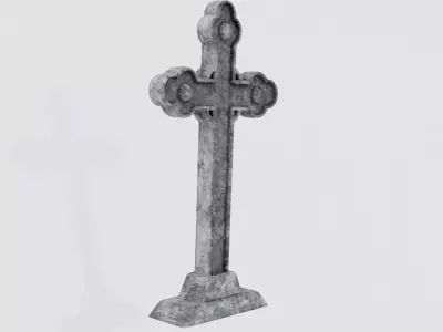 Graveyard Cross 3D model