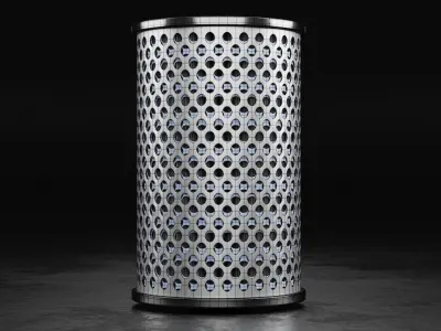 Car Filter Type J 3D model