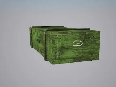Gun box Low-poly 3D model