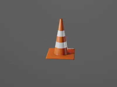 Traffic Cone 3D model