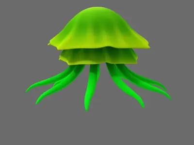 Cartoon Jellyfish 3D model