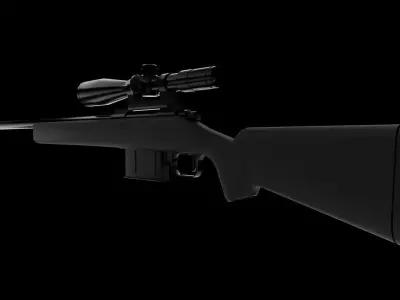 Bounty Hunter Sniper Rifle Free 3D model
