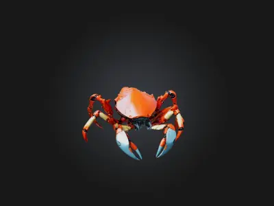 RoboCrab Model Low-poly 3D model