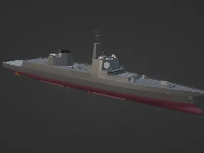 American Next Generation Ship Trump-class Battleship 3D model