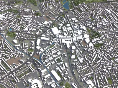 Walsall Low-poly 3D model