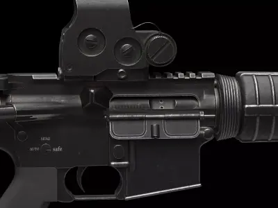 M4-AR15 Rifle Low-poly 3D model purchase