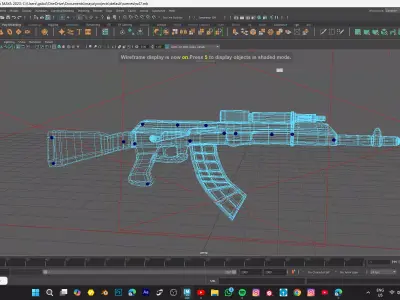 GUN MODEL Low-poly 3D model