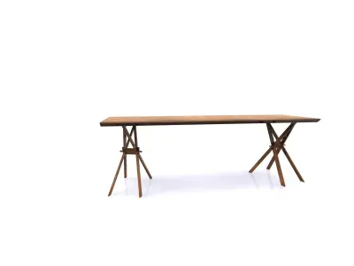 Furniture Desk Free 3D model