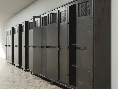 Military Locker Pack 2 Low-poly 3D model