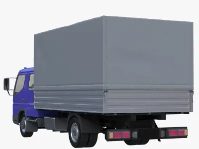 truck double cab tilt 3D model