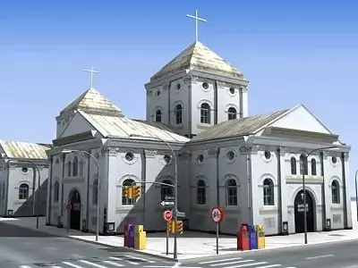 Low poly city block 18 Low-poly 3D model