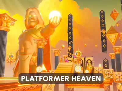 Platformer 9 Heaven Low-poly 3D model