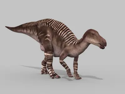 Iguanodon Lives 8K - 3d animated model 3D model