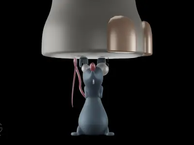 Mouse lamp 3D model