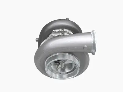 Comp Turbo CTR55140S 140mm turbocharger Low-poly 3D model